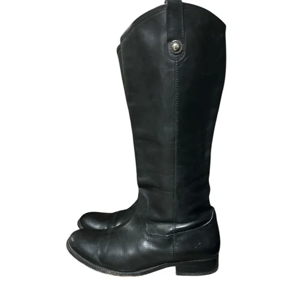 FRYE Melissa boots size 9, black, equestrian style - Picture 1 of 8